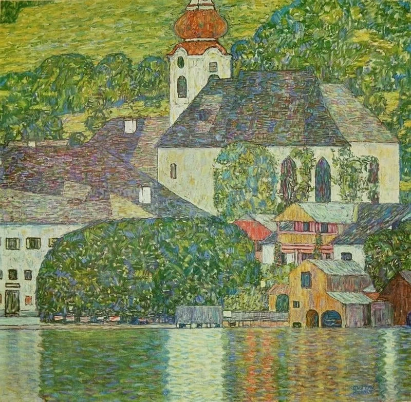 Chiesa di Unterach sul lago Attersee